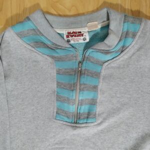 Vintage Main Event Color Block Stripes Crewneck Sweatshirt